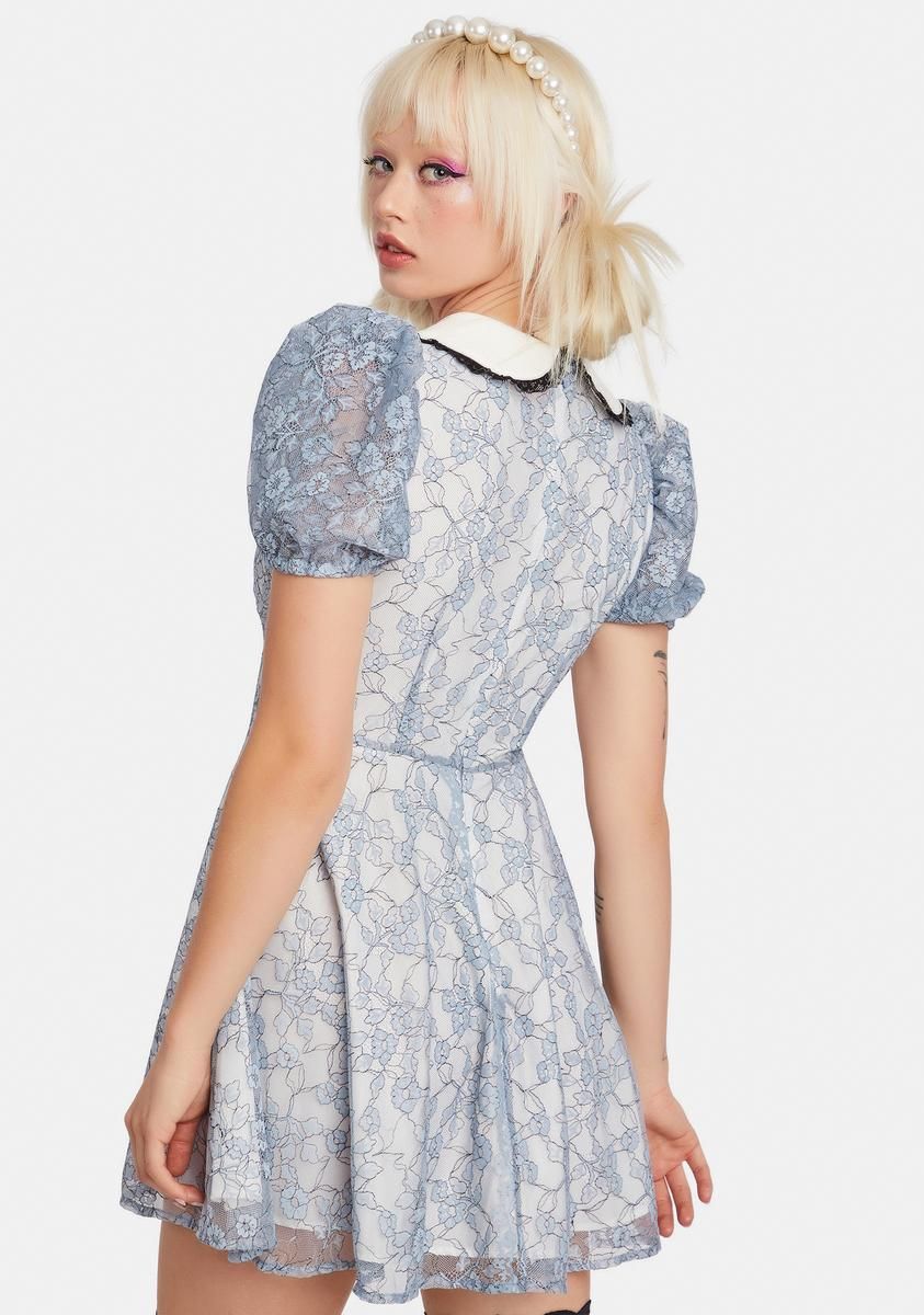 Sky Dancing Dahlia Lace Babydoll Dress sold by Dolls Kill product image thumbnail 4