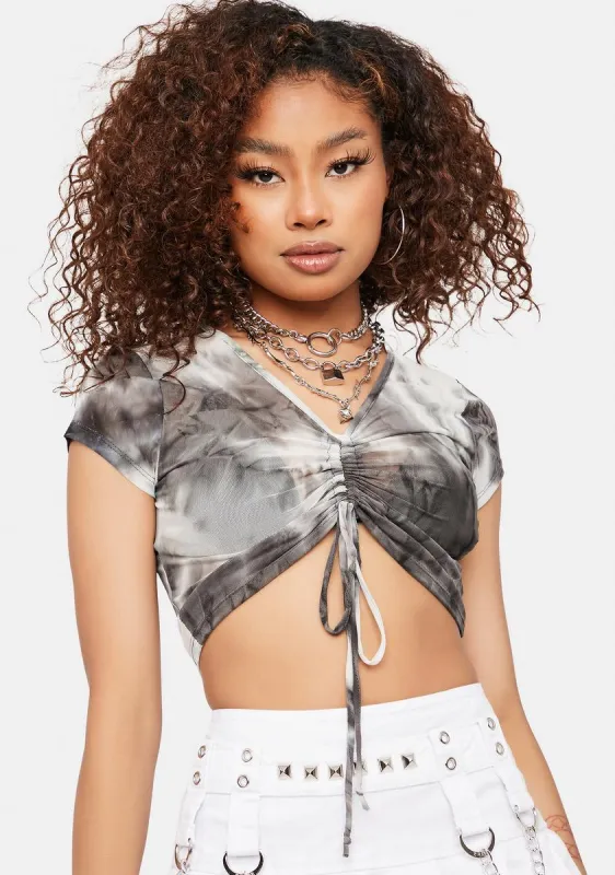 Find The Magic Tie Dye Crop Top sold by Dolls Kill
