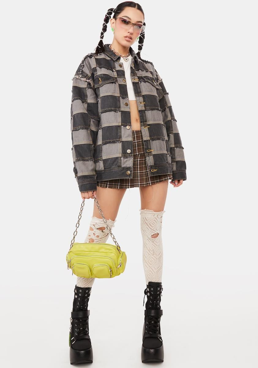 Patchwork Denim Jacket sold by Dolls Kill product image thumbnail 3