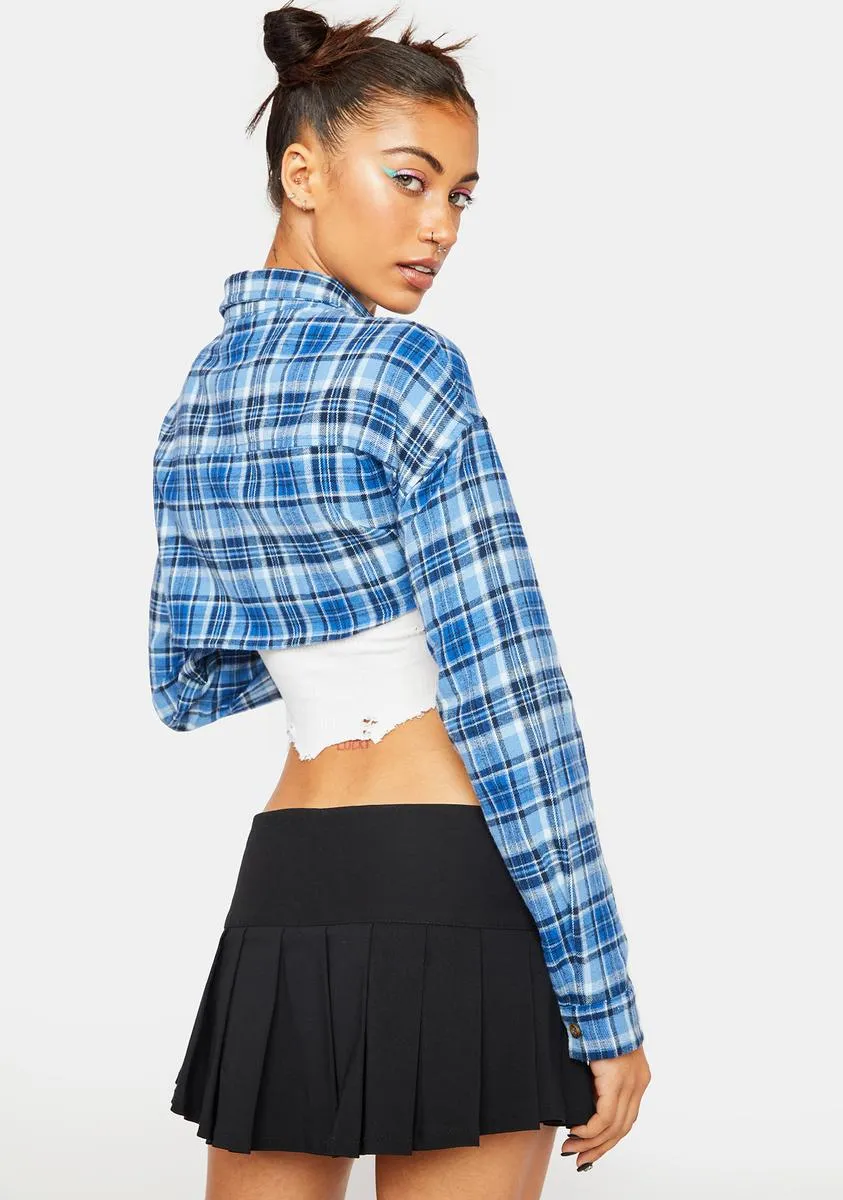 My Lovely Plaid Cropped Blazer sold by Dolls Kill product image thumbnail 4