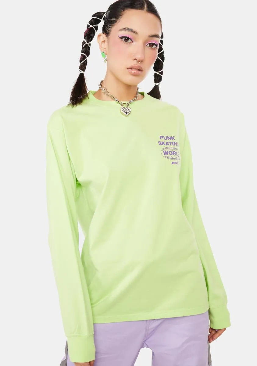 Double Print Long Sleeve Tee sold by Dolls Kill