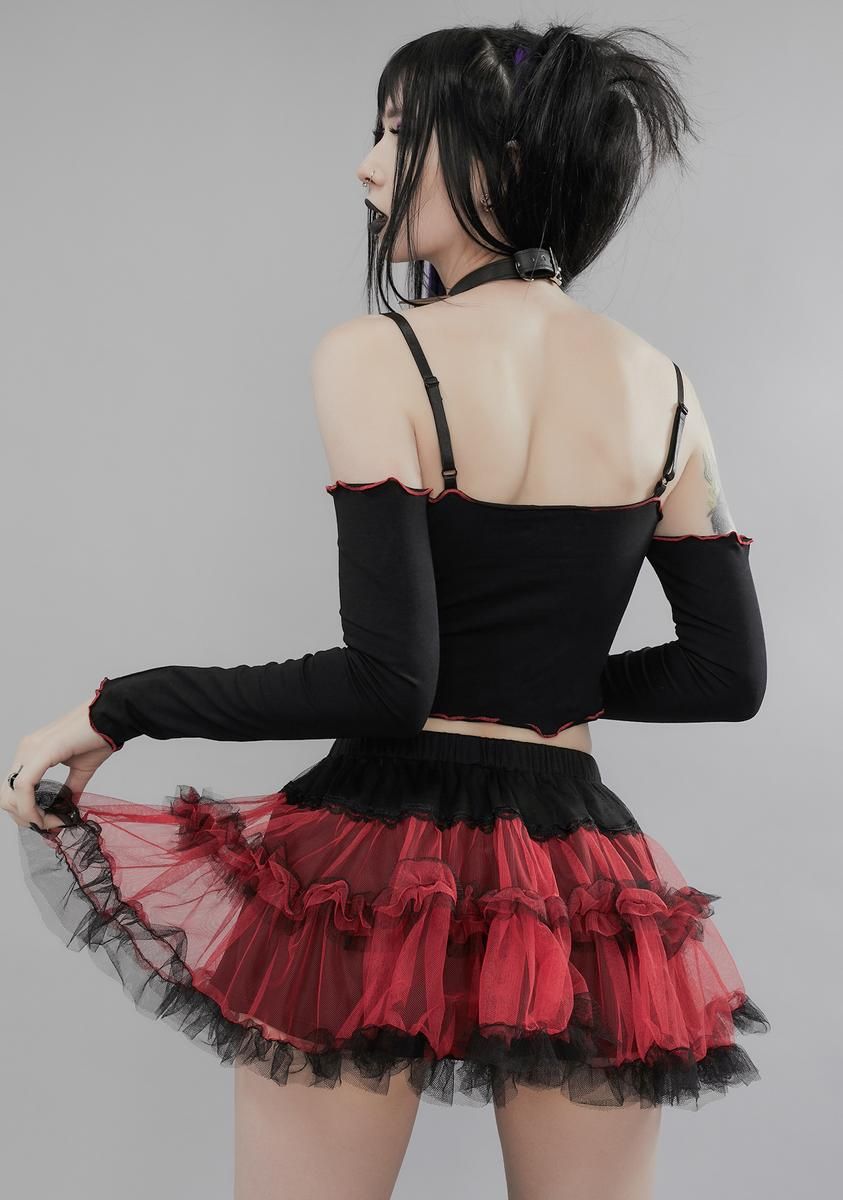 Life In Hell Off The Shoulder Top sold by Dolls Kill product image thumbnail 4