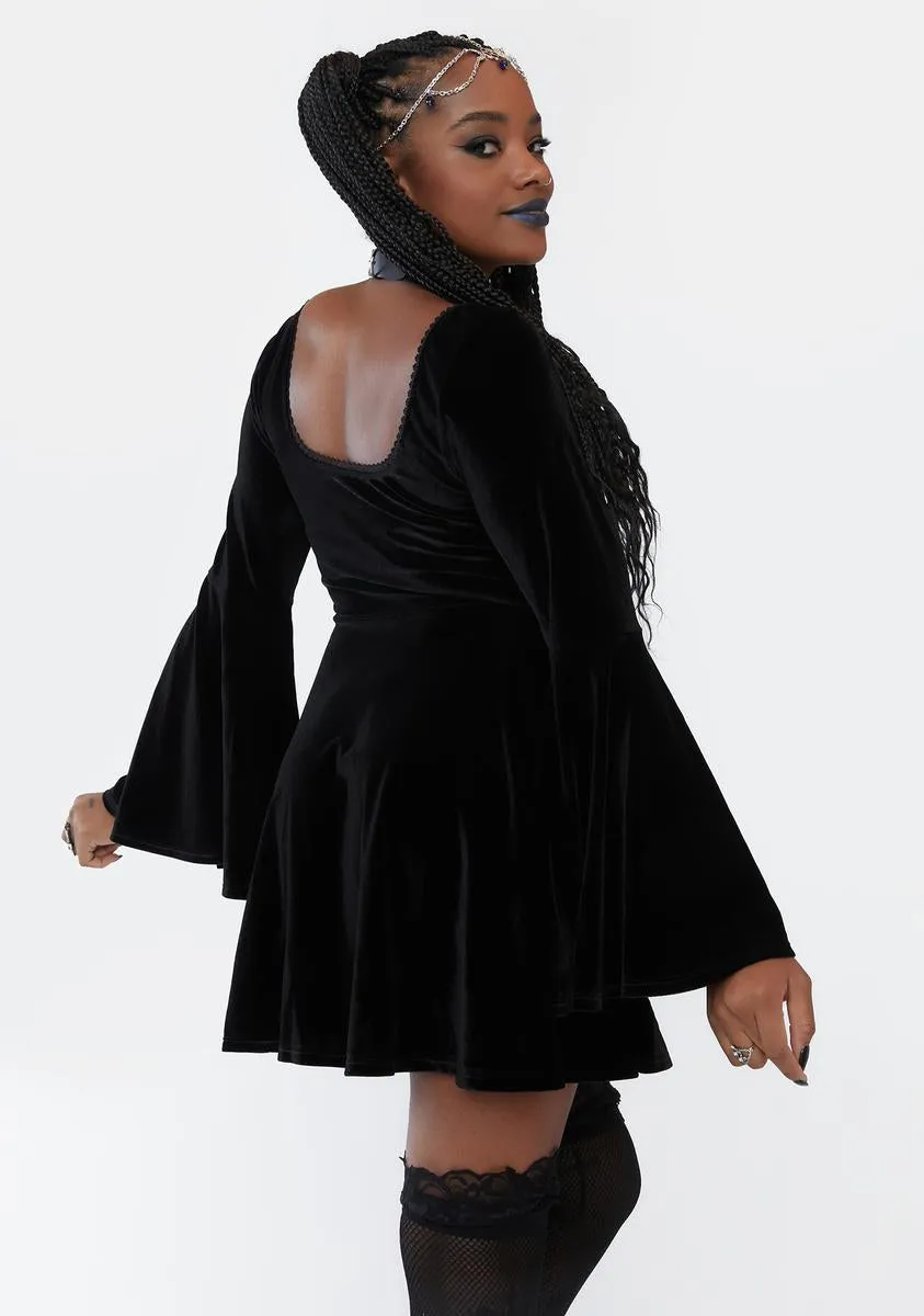 Goddess Velvet Mini Dress sold by Dolls Kill product image thumbnail 4