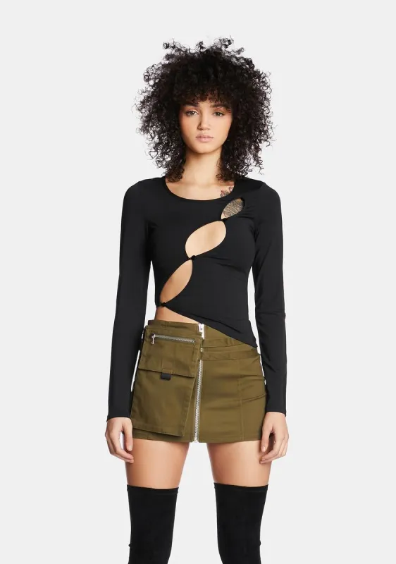 Obsidian The Mind Bender Long Sleeve Top sold by Dolls Kill