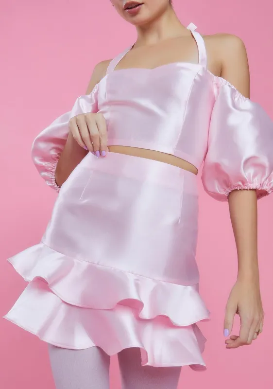 Twilight Soiree Ruffle Skirt sold by Dolls Kill