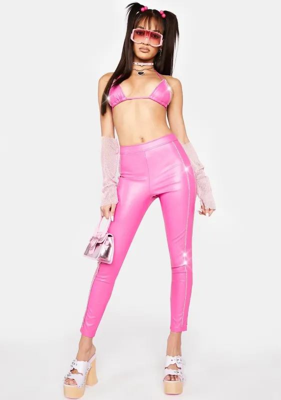 Sweet Life Of Luxury Rhinestone Pants Set sold by Dolls Kill