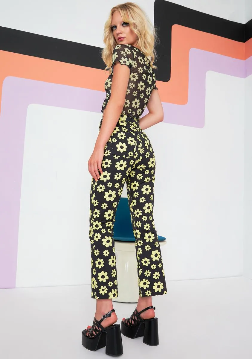 Everybody's Talkin' Printed Pants sold by Dolls Kill product image thumbnail 4