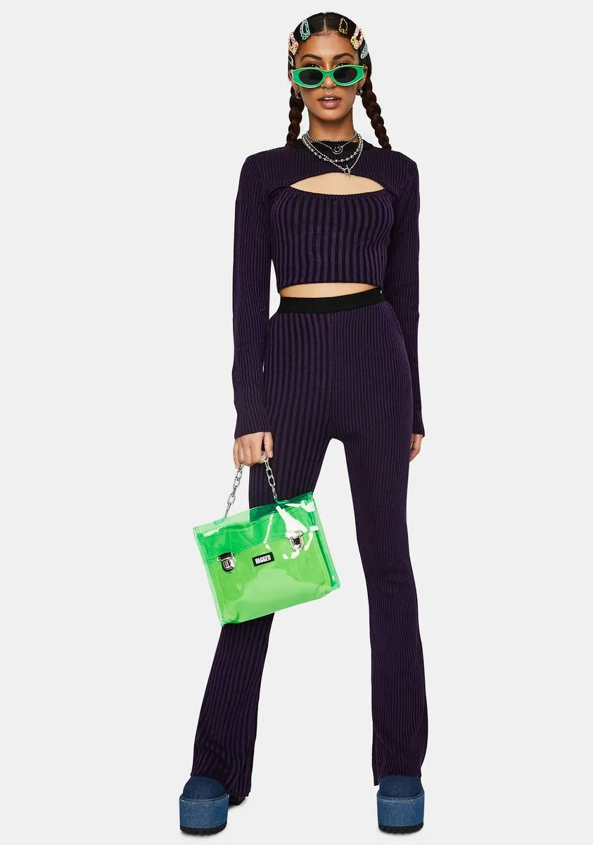 Breach Striped Crop Top sold by Dolls Kill product image thumbnail 3