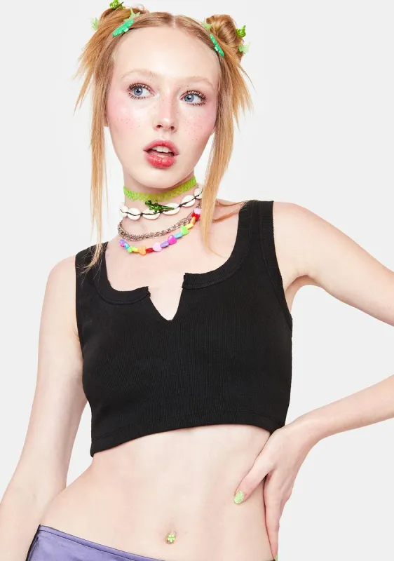 Night Way Back When Cropped Tank sold by Dolls Kill