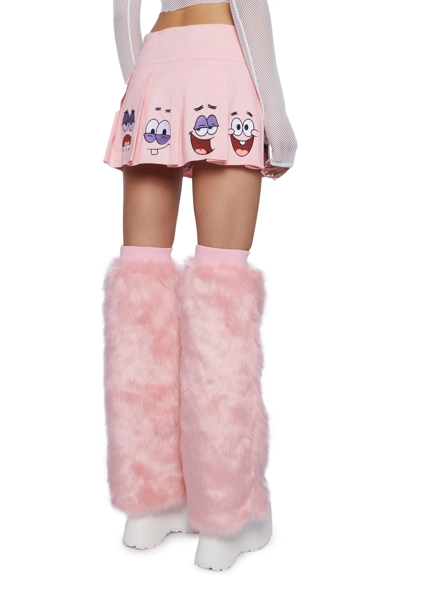 Many Moods Pleated Mini Skirt- Pink sold by Dolls Kill product image thumbnail 4