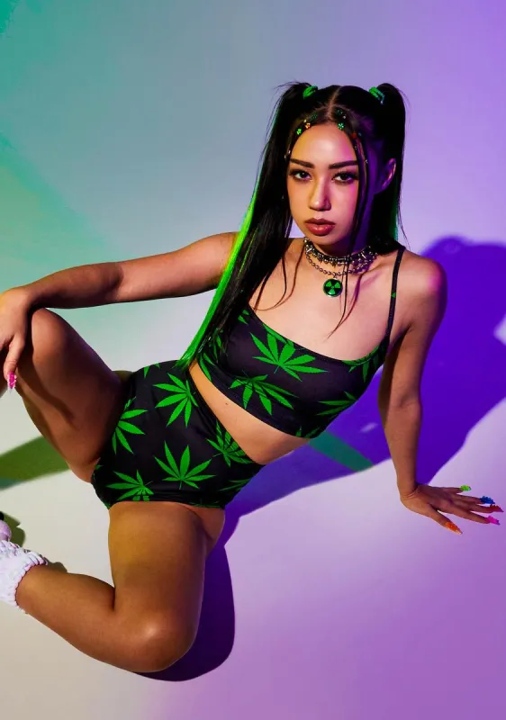 Grazing In The Grass Shorts Set sold by Dolls Kill