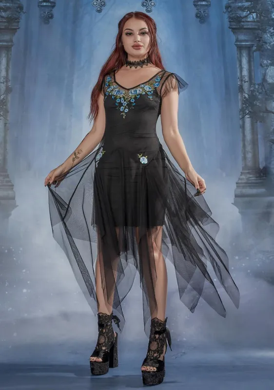 Love Potioned Sheer Embroidered Dress sold by Dolls Kill