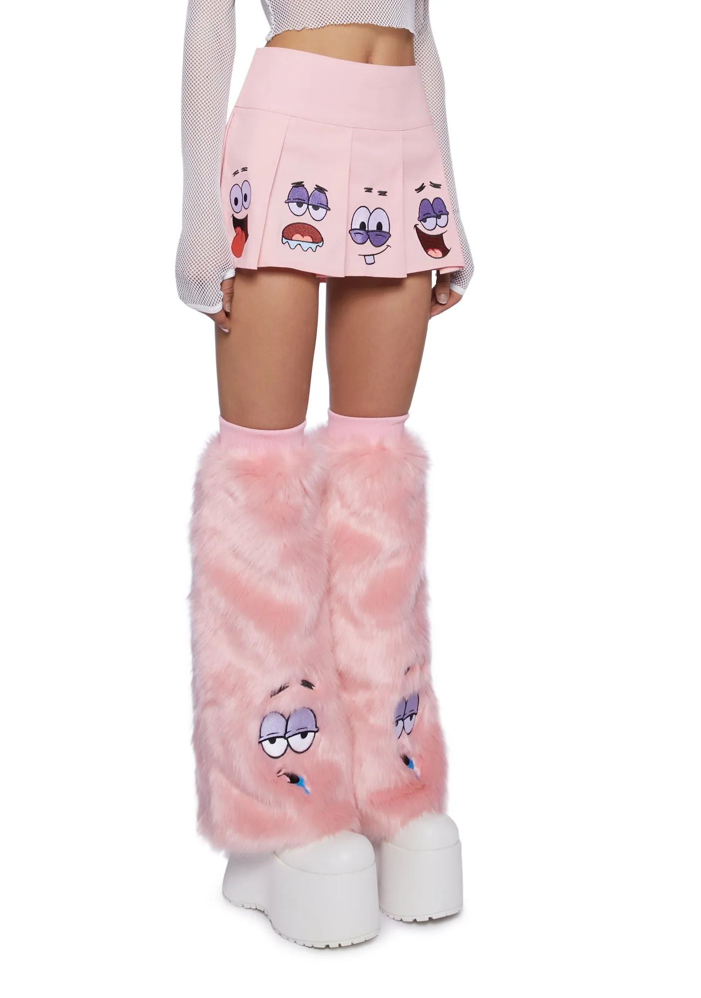 Many Moods Pleated Mini Skirt- Pink sold by Dolls Kill product image thumbnail 3