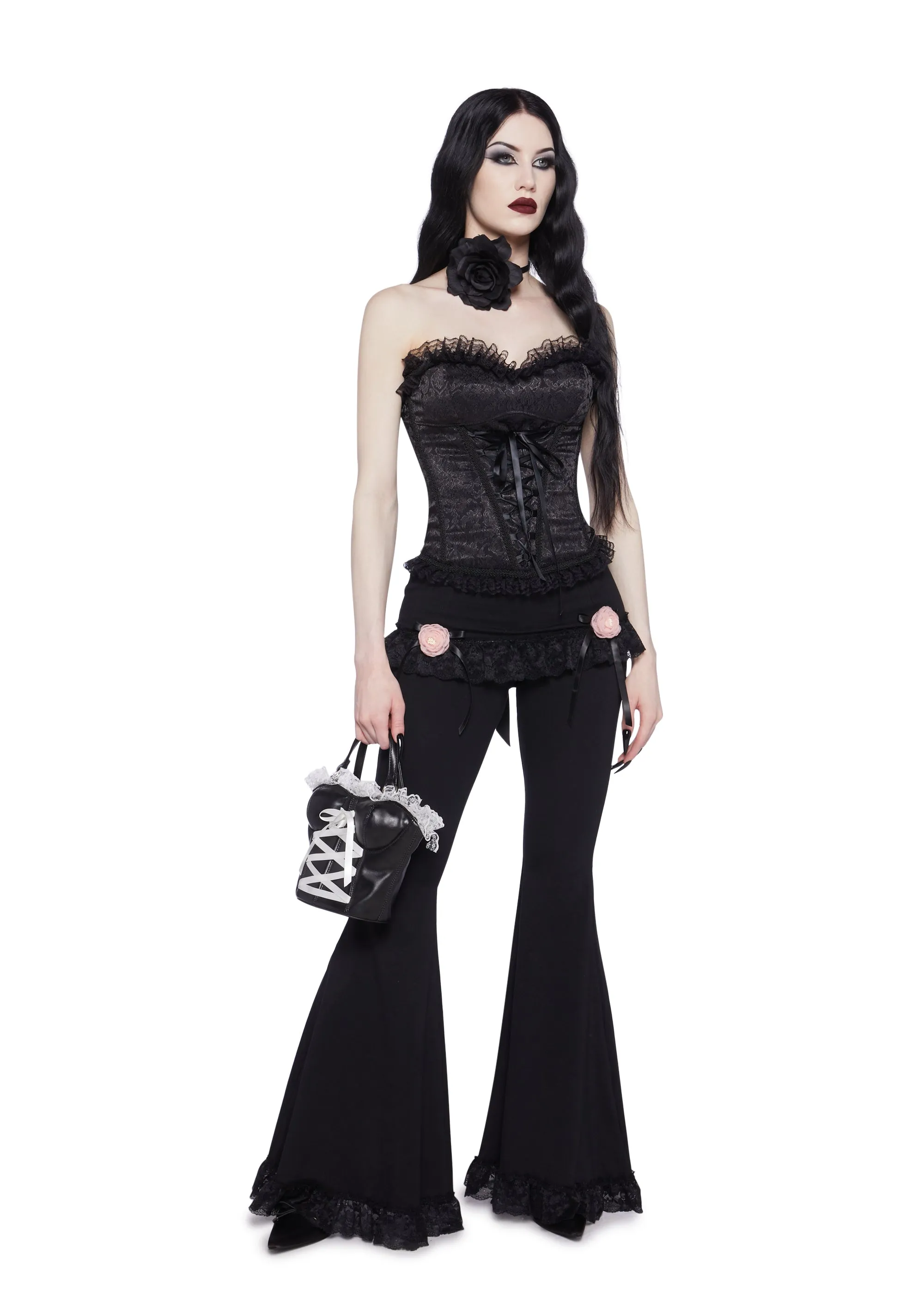 Floral Alchemy Flared Pants With Skirt sold by Dolls Kill product image thumbnail 2