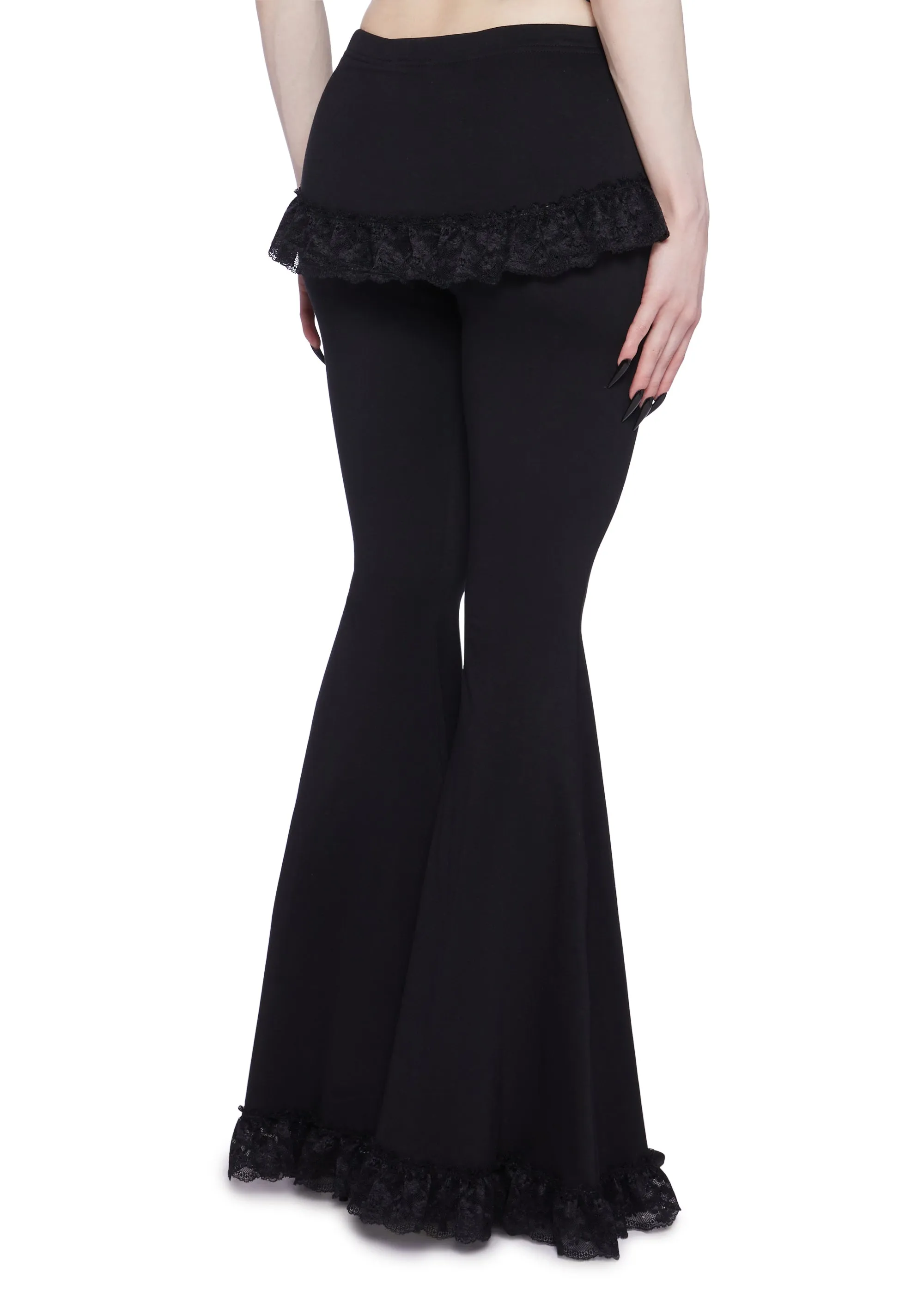 Floral Alchemy Flared Pants With Skirt sold by Dolls Kill product image thumbnail 4