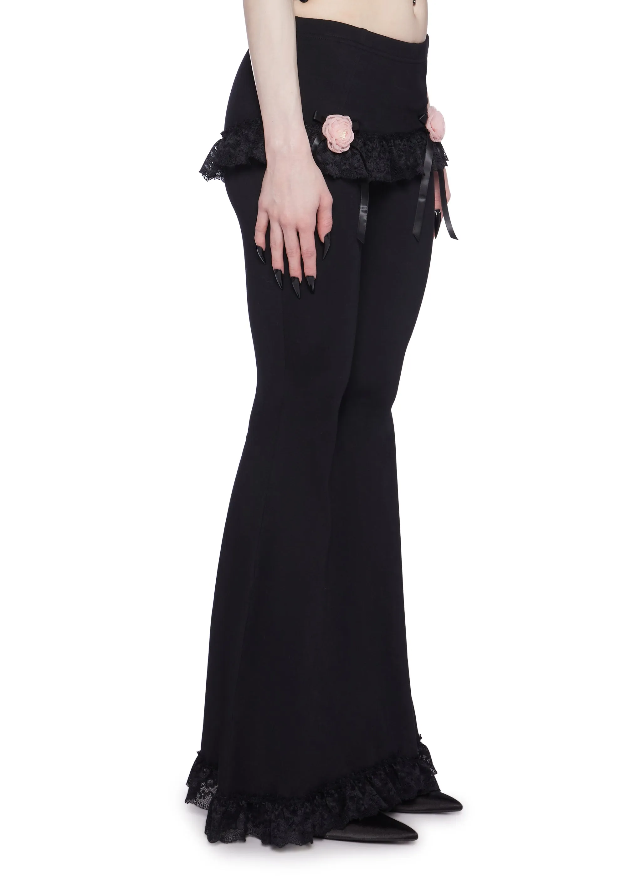 Floral Alchemy Flared Pants With Skirt sold by Dolls Kill product image thumbnail 3