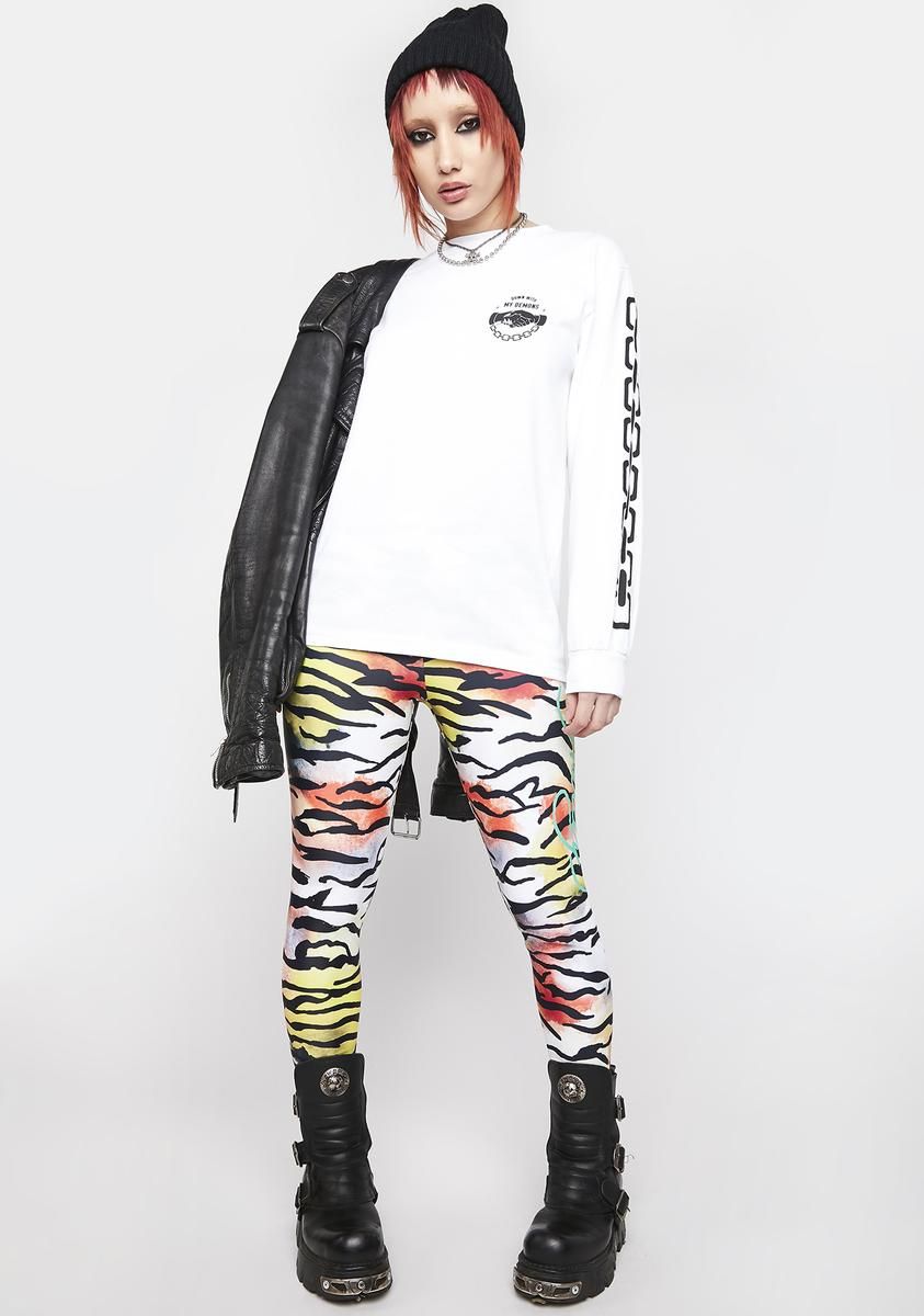 Down With My Demons Long Sleeve Tee sold by Dolls Kill product image thumbnail 4