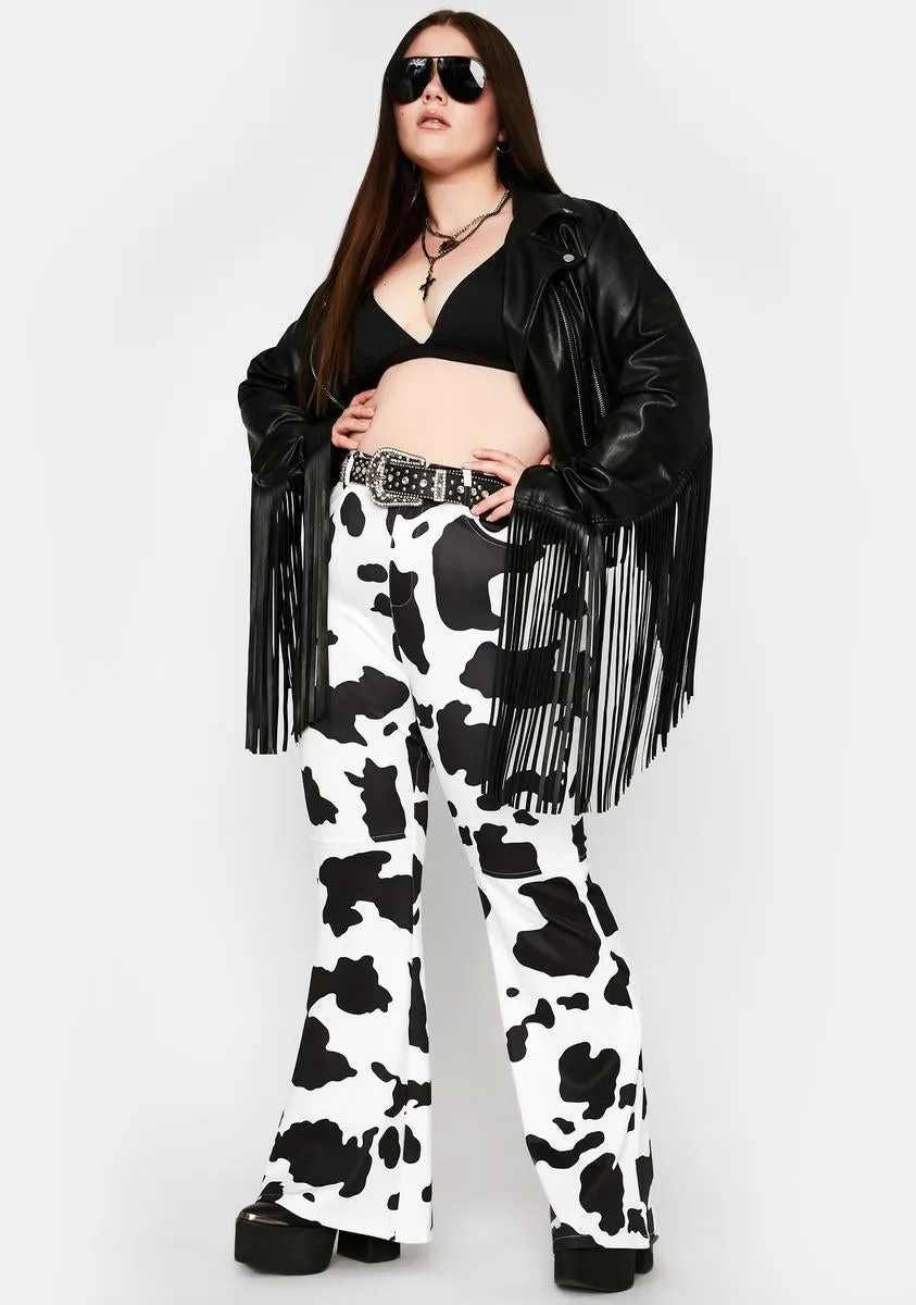 Duh Everything's A1 Cow Print Pants sold by Dolls Kill product image thumbnail 2