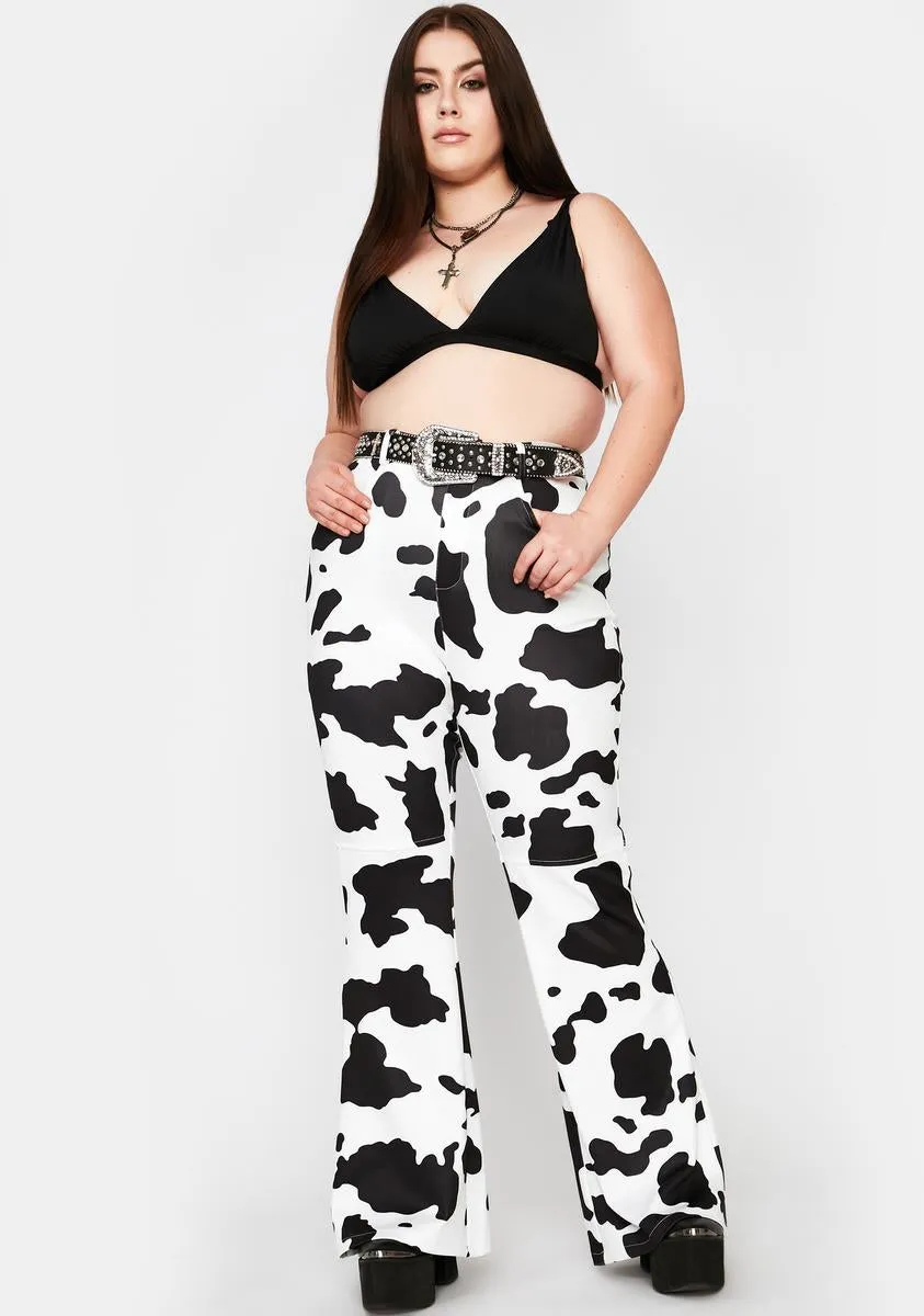 Duh Everything's A1 Cow Print Pants sold by Dolls Kill product image thumbnail 3