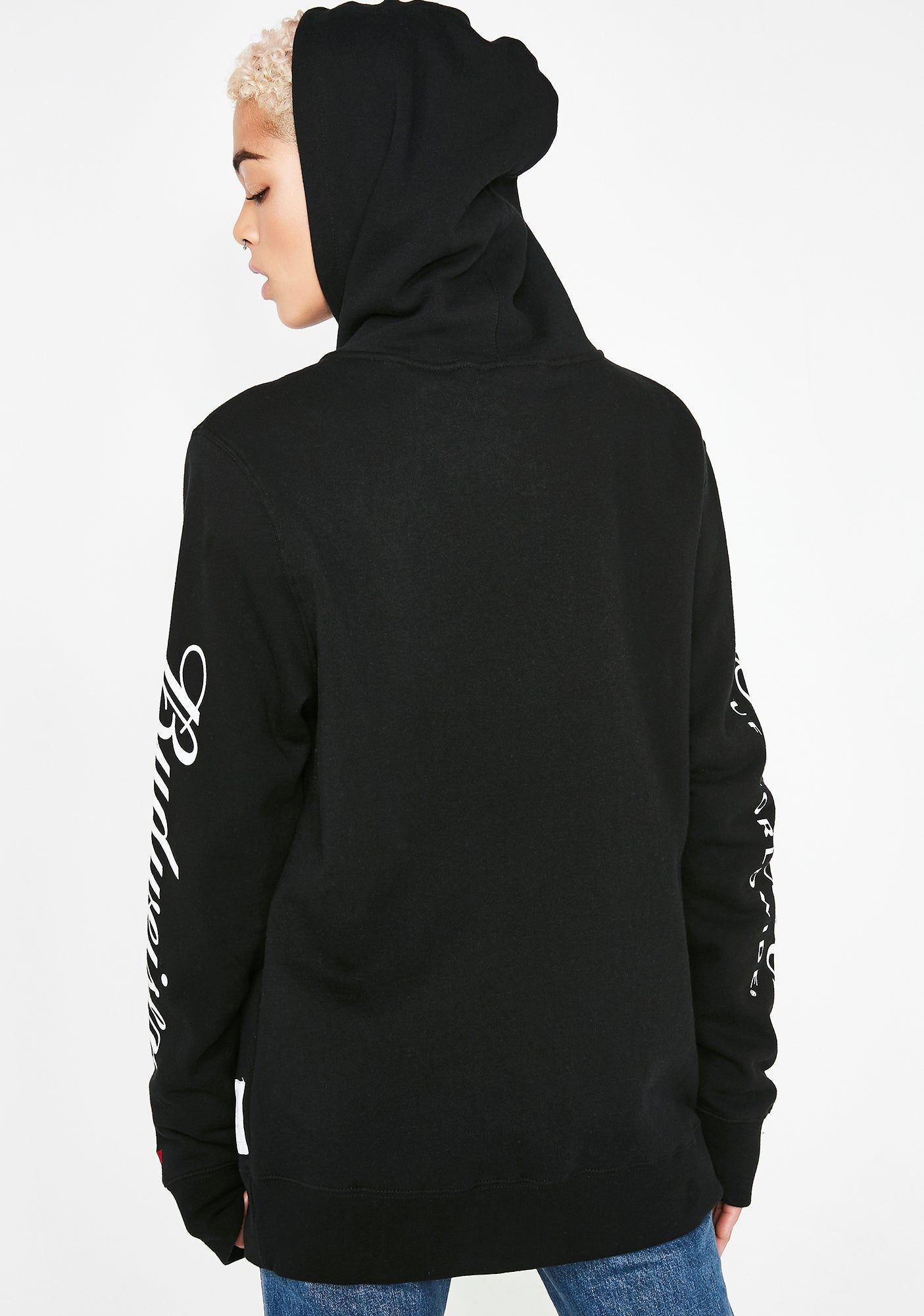 x Budweiser Classic H Zip Up Hoodie sold by Dolls Kill product image thumbnail 4