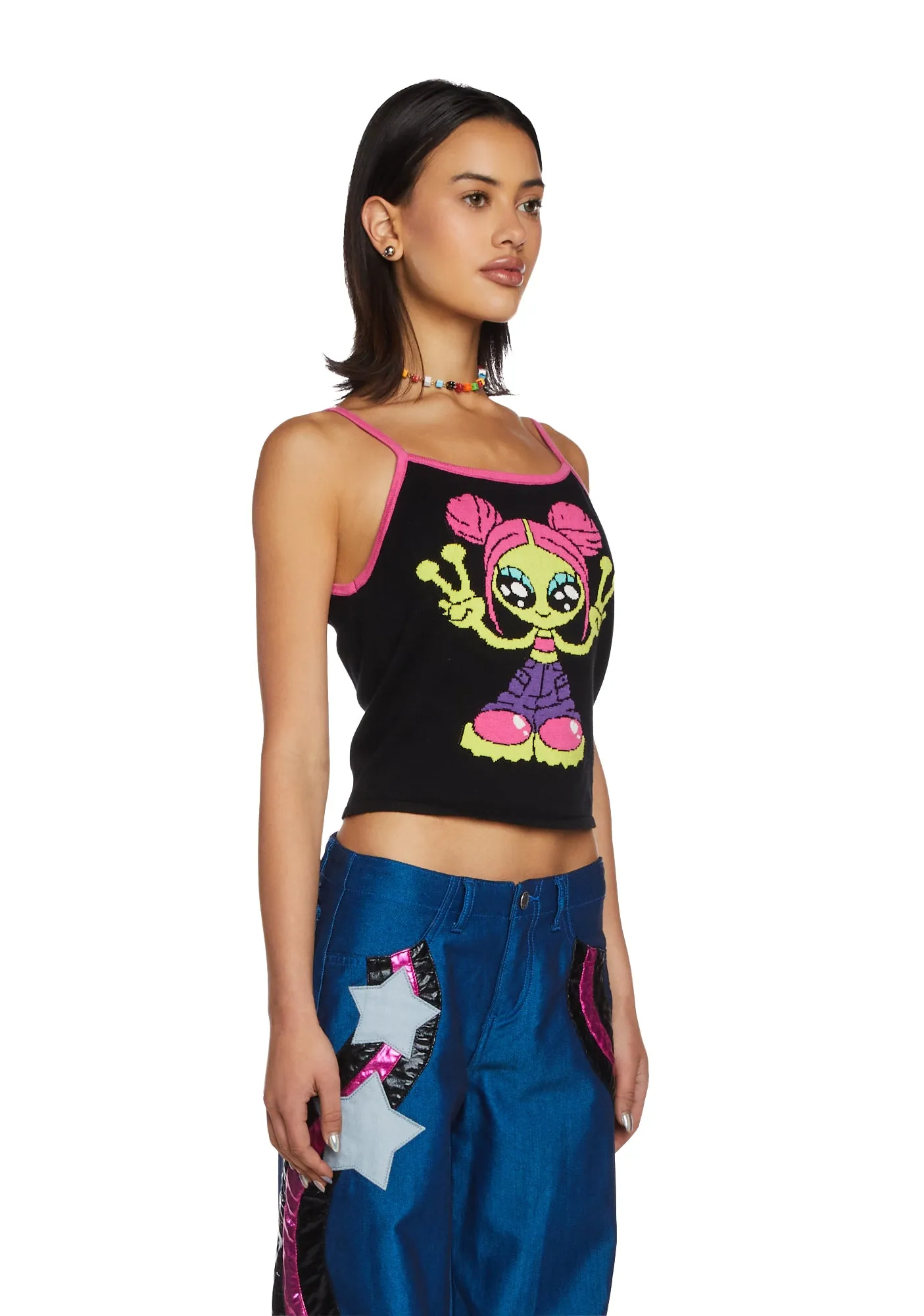 Peace Out Graphic Tank sold by Dolls Kill product image thumbnail 4