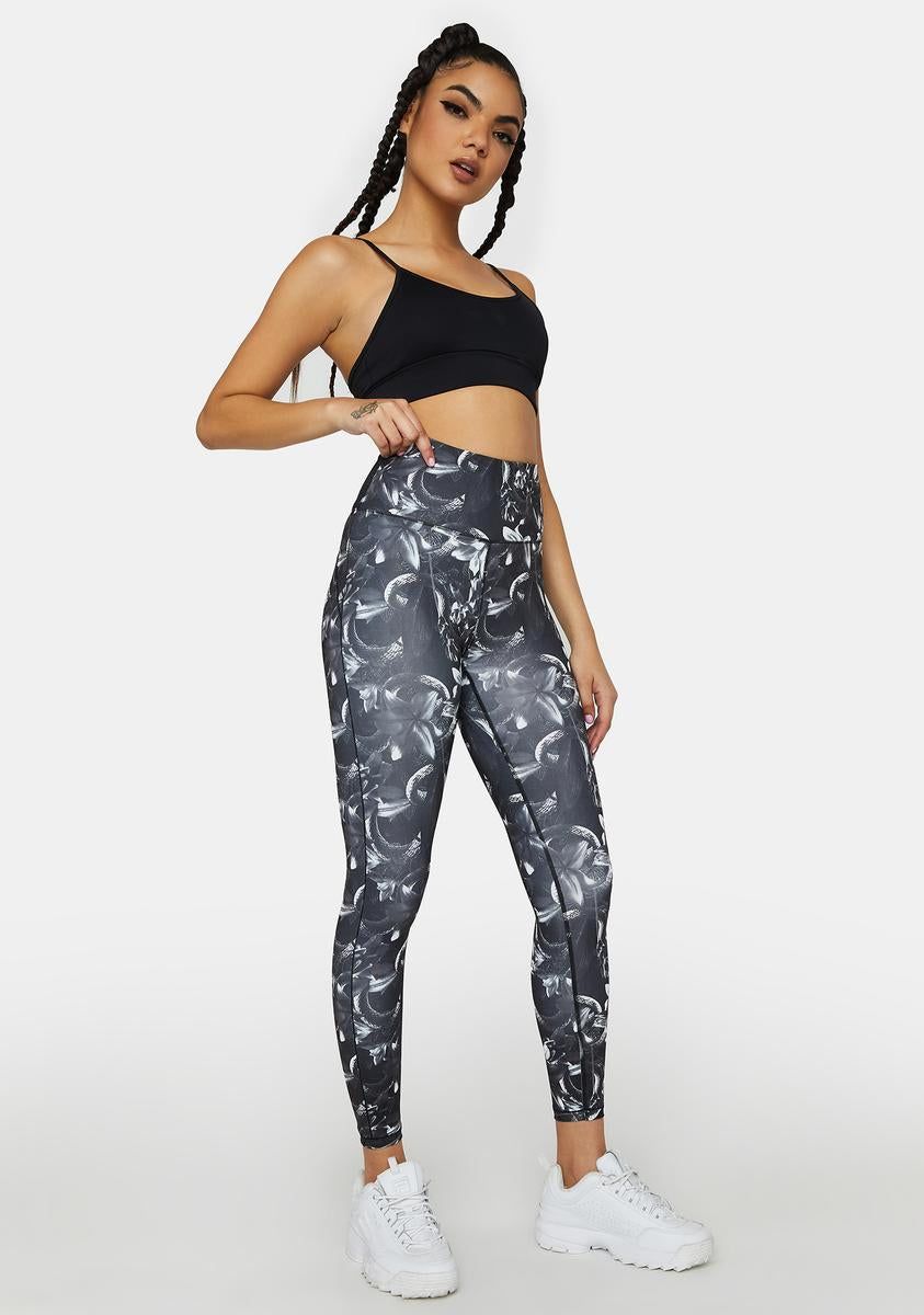 Floral Untamed 7/8 Training Leggings sold by Dolls Kill product image thumbnail 2