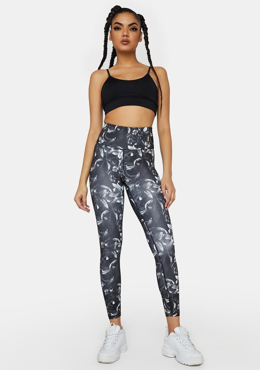 Floral Untamed 7/8 Training Leggings sold by Dolls Kill product image thumbnail 3
