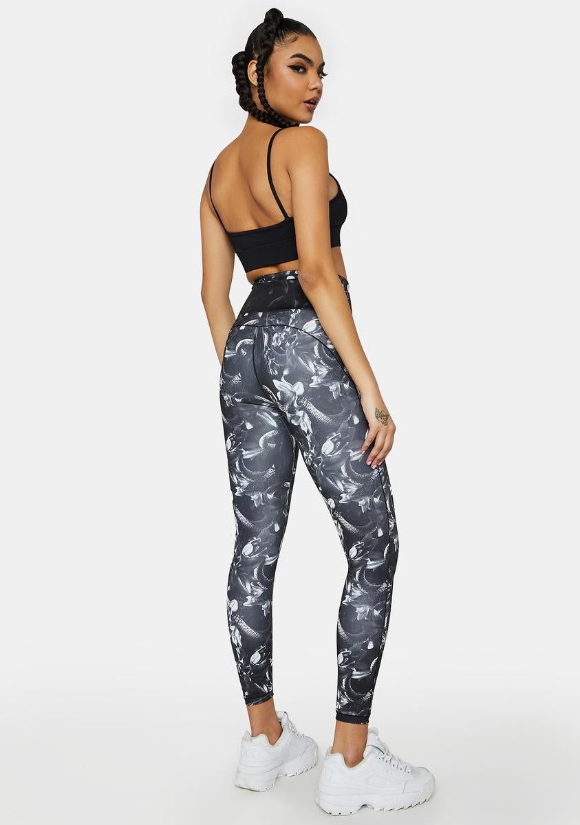 Floral Untamed 7/8 Training Leggings sold by Dolls Kill product image thumbnail 4