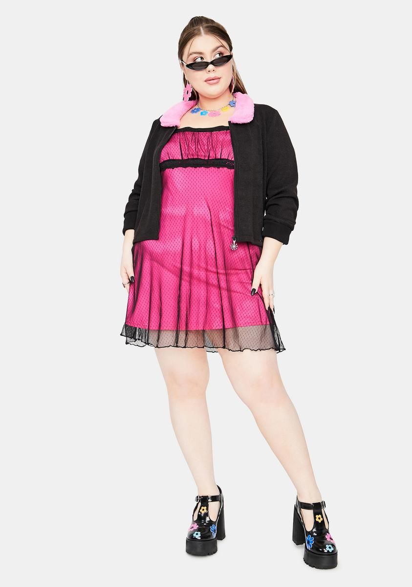My New Perspective Mesh Overlay Dress sold by Dolls Kill product image thumbnail 3