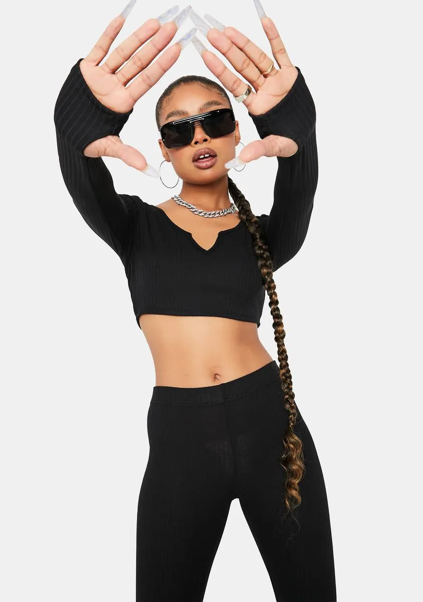 Jet Setting Love Crop Top Leggings Set sold by Dolls Kill product image thumbnail 2