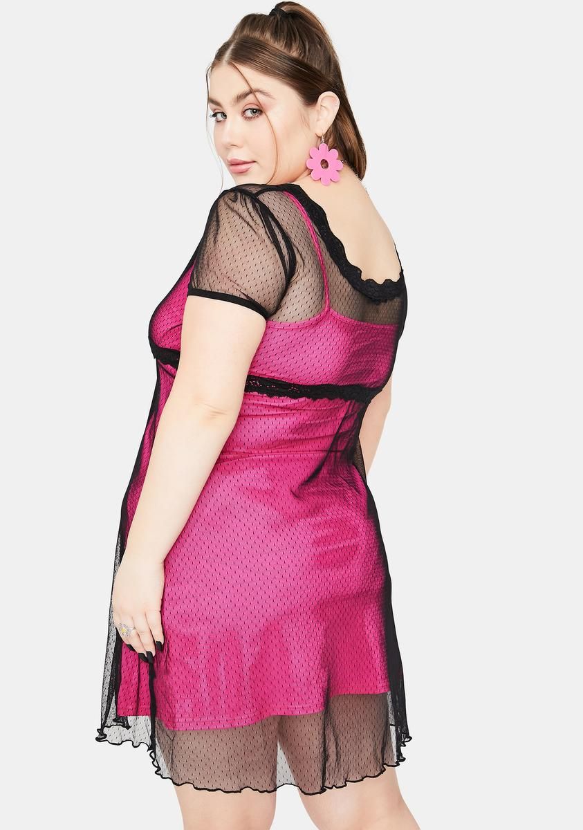 My New Perspective Mesh Overlay Dress sold by Dolls Kill product image thumbnail 4