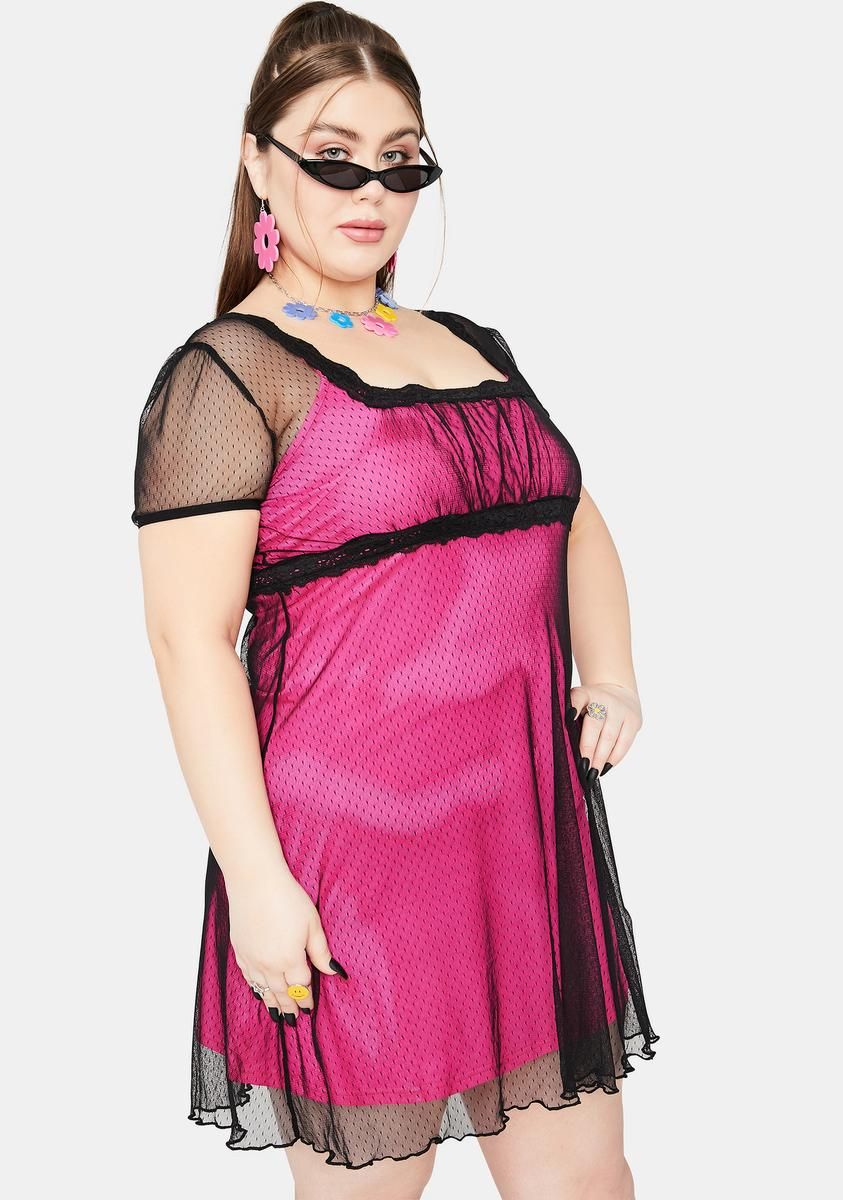 My New Perspective Mesh Overlay Dress sold by Dolls Kill product image thumbnail 2