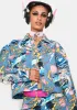 Anime Print Denim Jacket sold by Dolls Kill