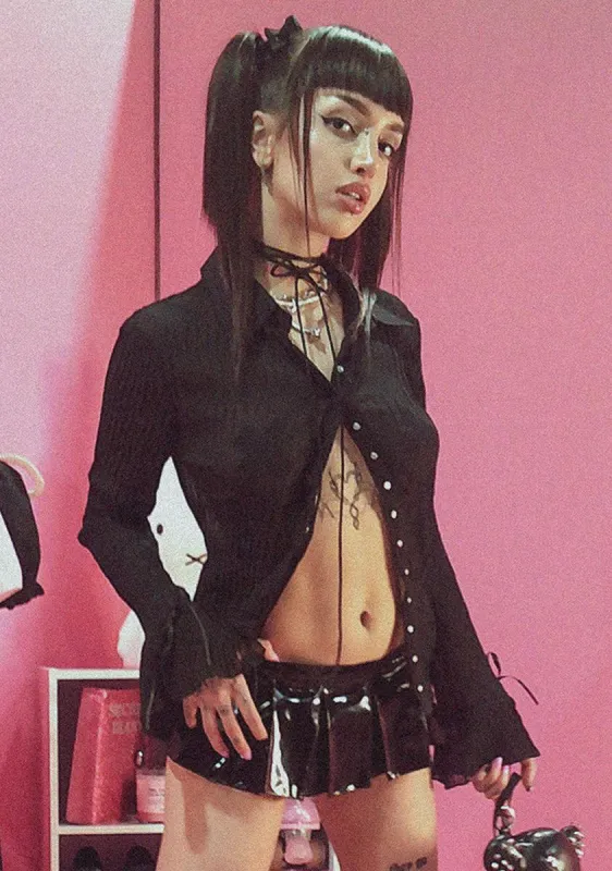 Leave An Impression Sheer Blouse sold by Dolls Kill