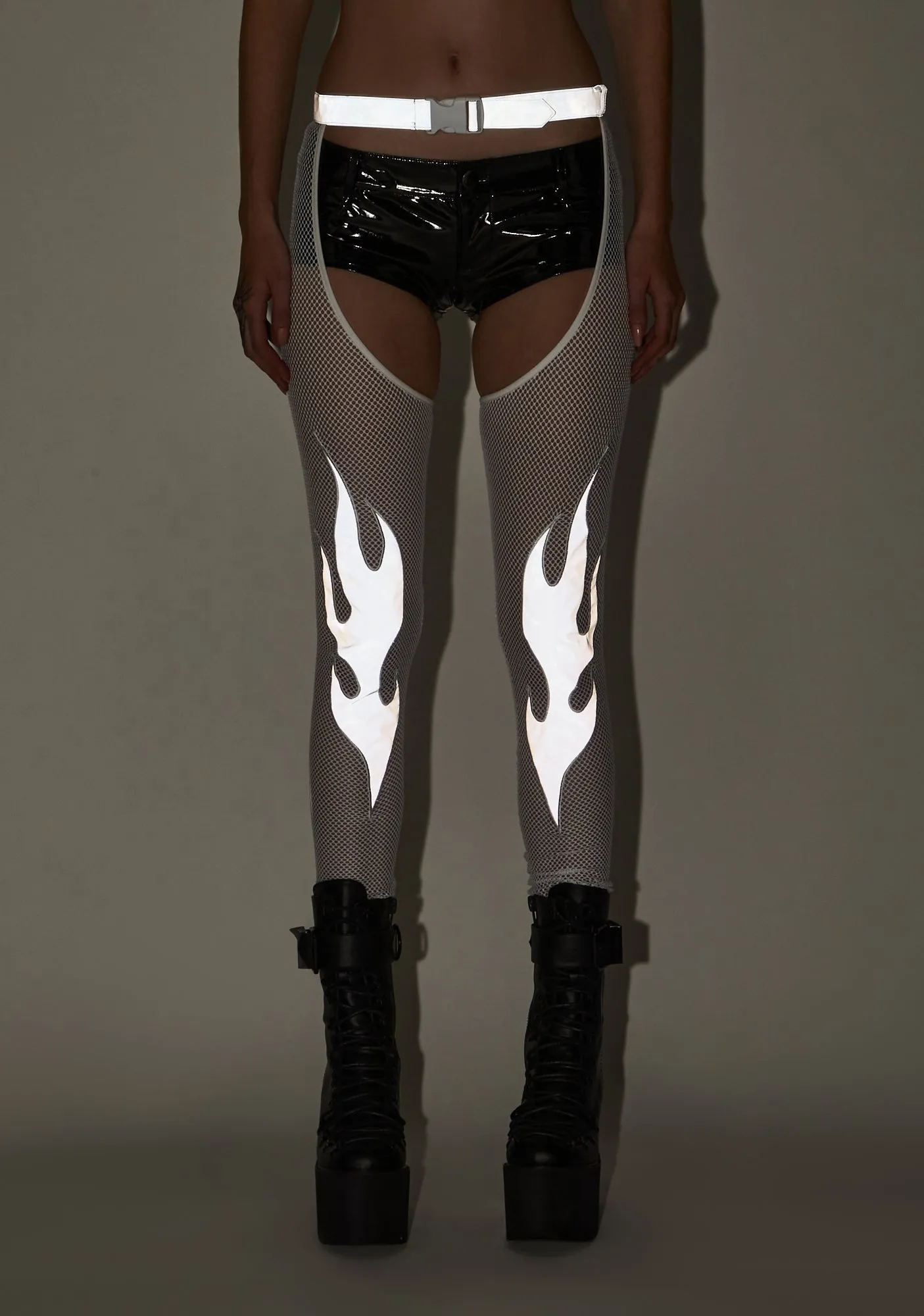 Pure Mark Of The Beast Reflective Chaps sold by Dolls Kill product image thumbnail 2
