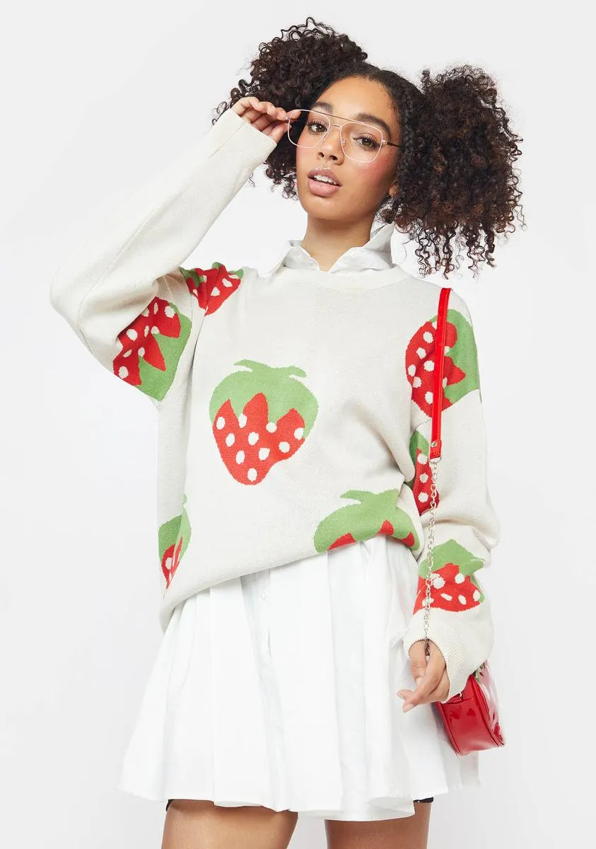 Strawberry Sweater sold by Dolls Kill product image thumbnail 2