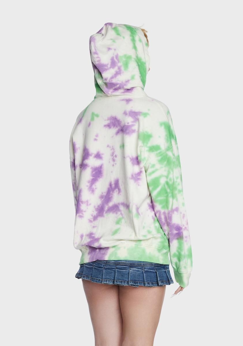Butterfly Printed Tie Dye Hoodie sold by Dolls Kill product image thumbnail 5