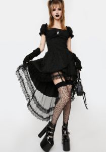 High Low Corset Dress sold by Dolls Kill