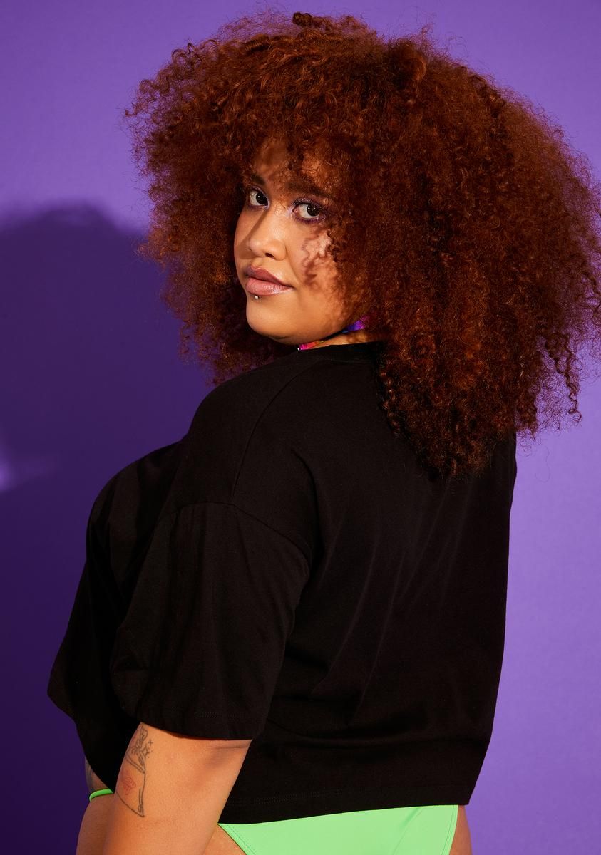 Plus Lips Don't Lie Crop Tee sold by Dolls Kill product image thumbnail 4