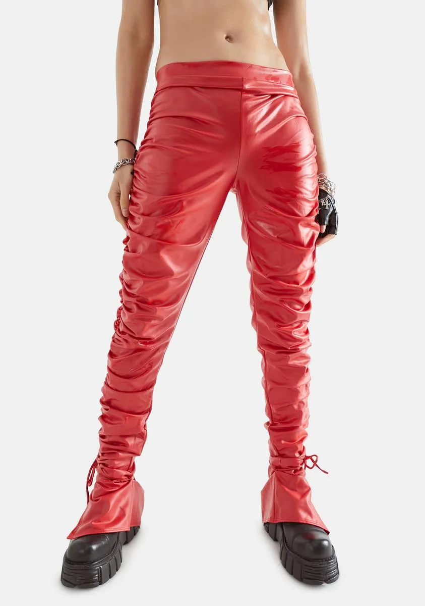 Feelin' Spicy Ruched Pants sold by Dolls Kill