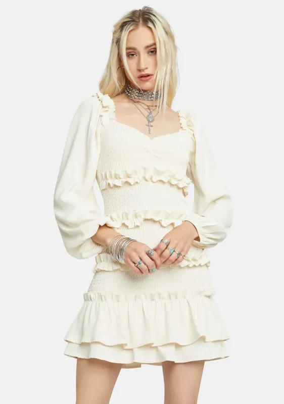 Lost Wanderer Ruffled Mini Dress sold by Dolls Kill