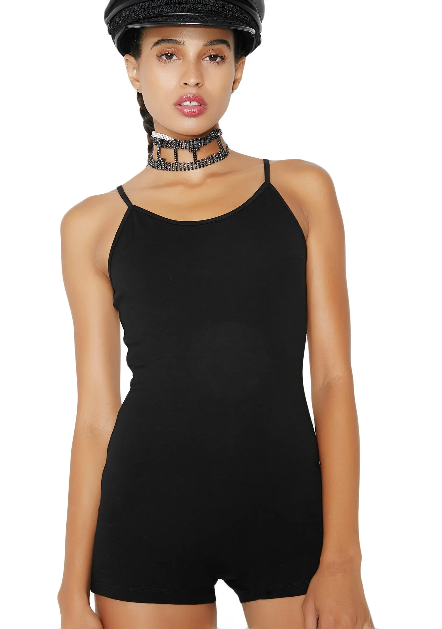 Simple Pleasures Tank Romper sold by Dolls Kill