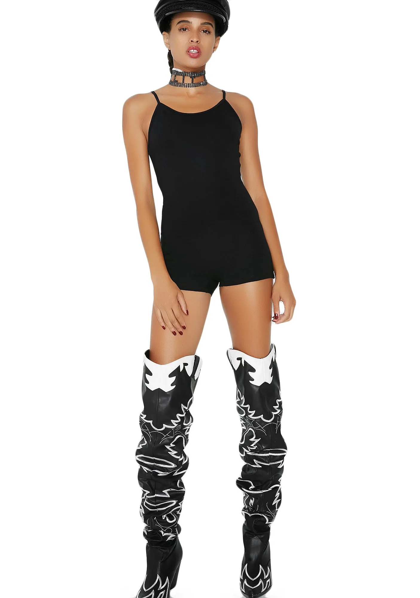 Simple Pleasures Tank Romper sold by Dolls Kill product image thumbnail 5