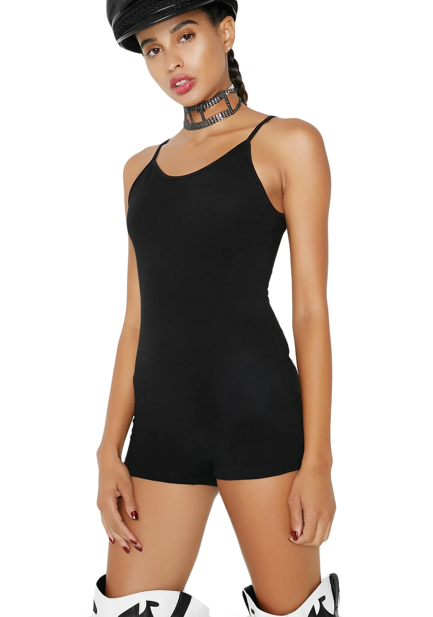 Simple Pleasures Tank Romper sold by Dolls Kill product image thumbnail 2