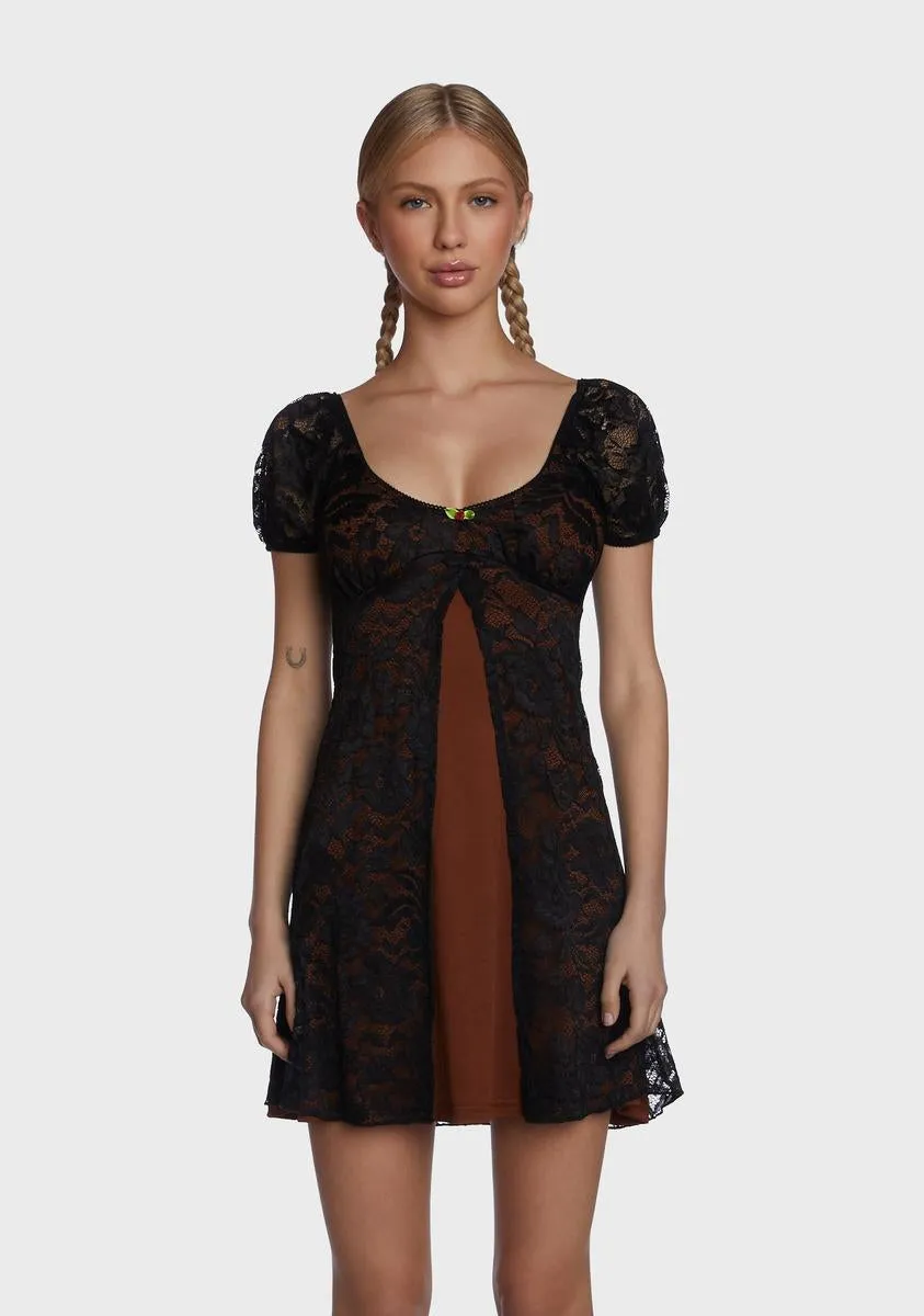 Let Your Hair Down Mini Dress sold by Dolls Kill