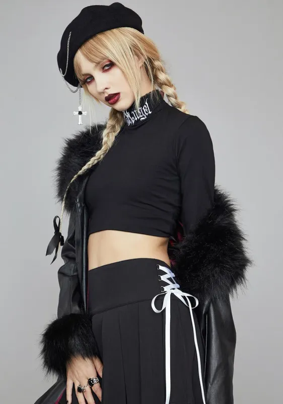 Underworld Rising Mock Neck Top sold by Dolls Kill