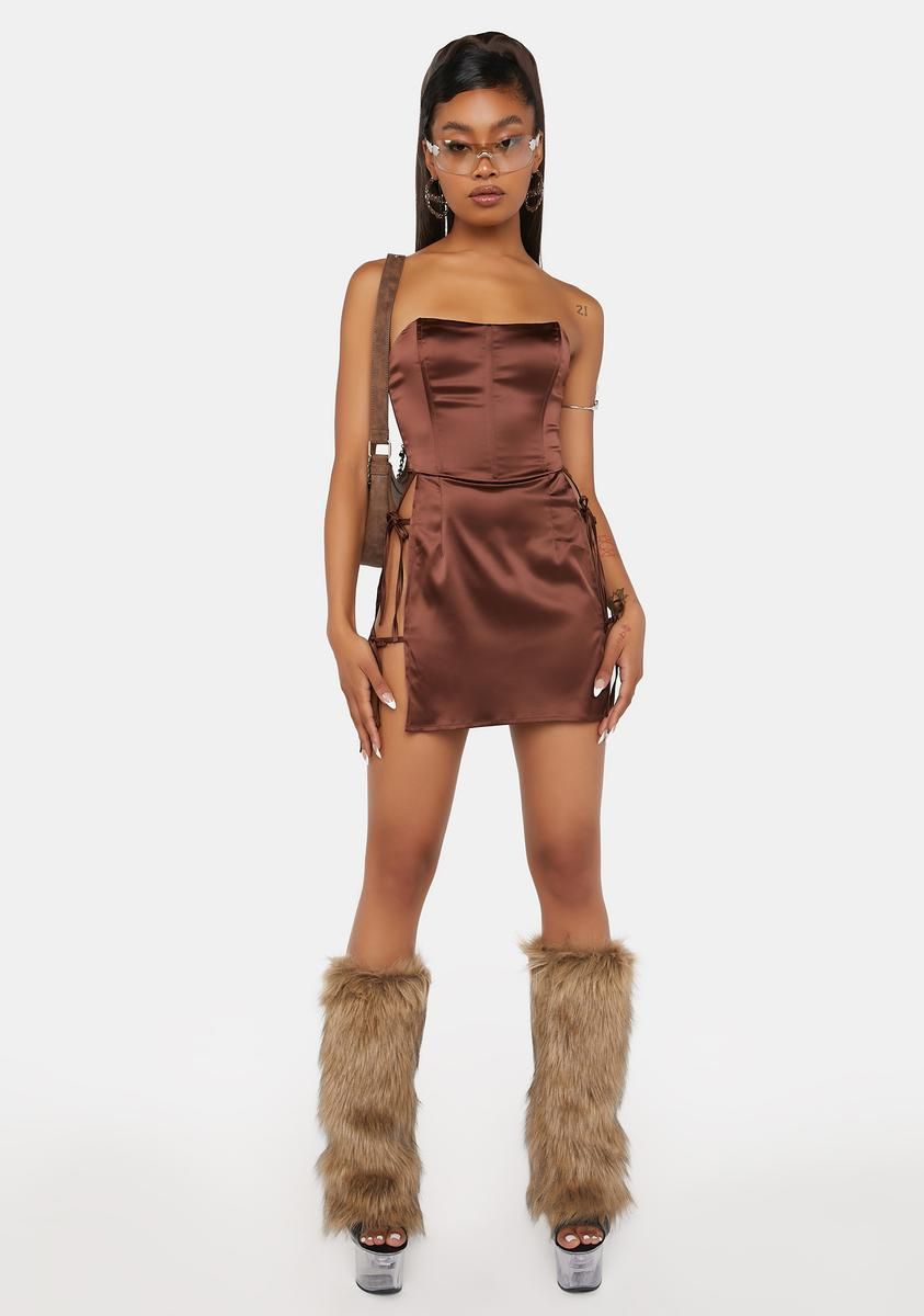 Whiskey Hot Reception Corset Mini Dress sold by Dolls Kill product image thumbnail 3