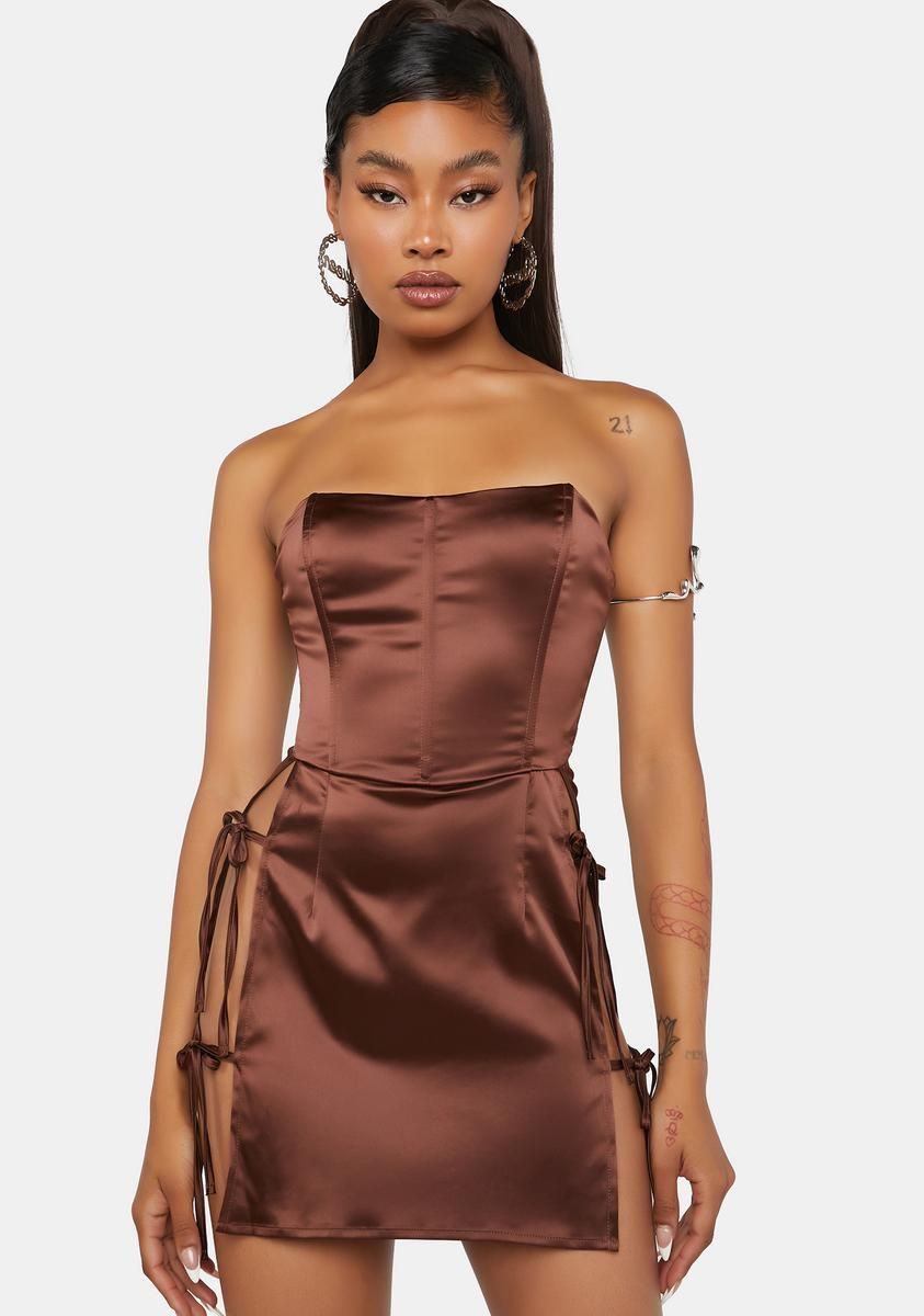 Whiskey Hot Reception Corset Mini Dress sold by Dolls Kill