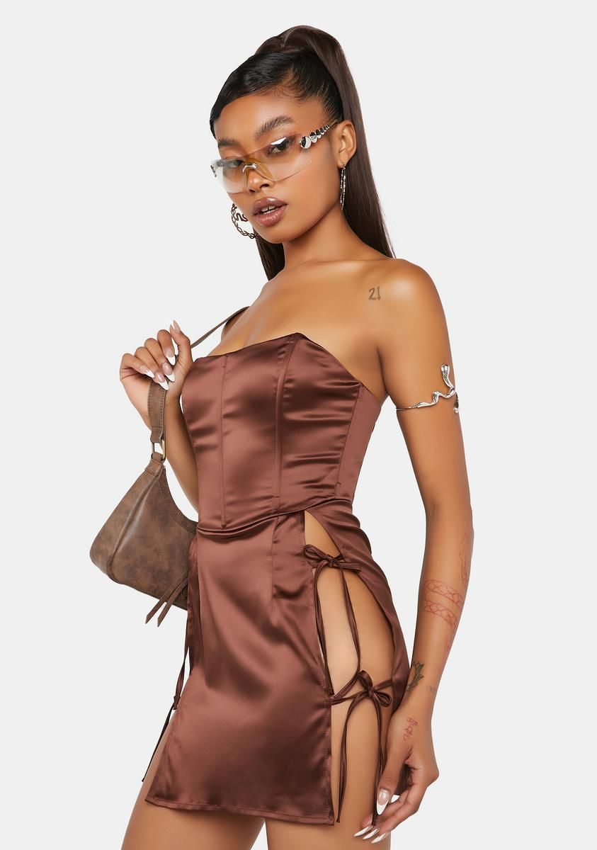 Whiskey Hot Reception Corset Mini Dress sold by Dolls Kill product image thumbnail 2