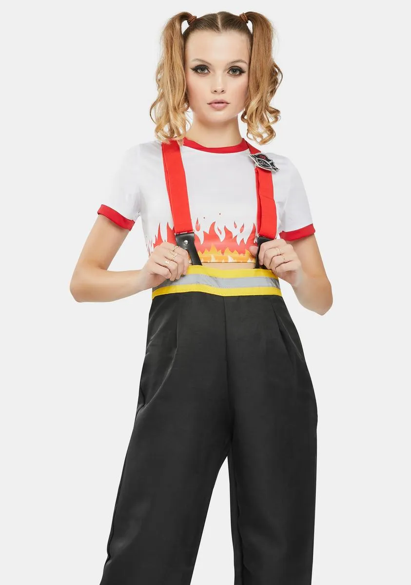 Five-Alarm Firefighter Costume Set sold by Dolls Kill product image thumbnail 2